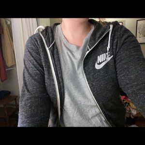 Dark Gray Nike Zip up Hoodie